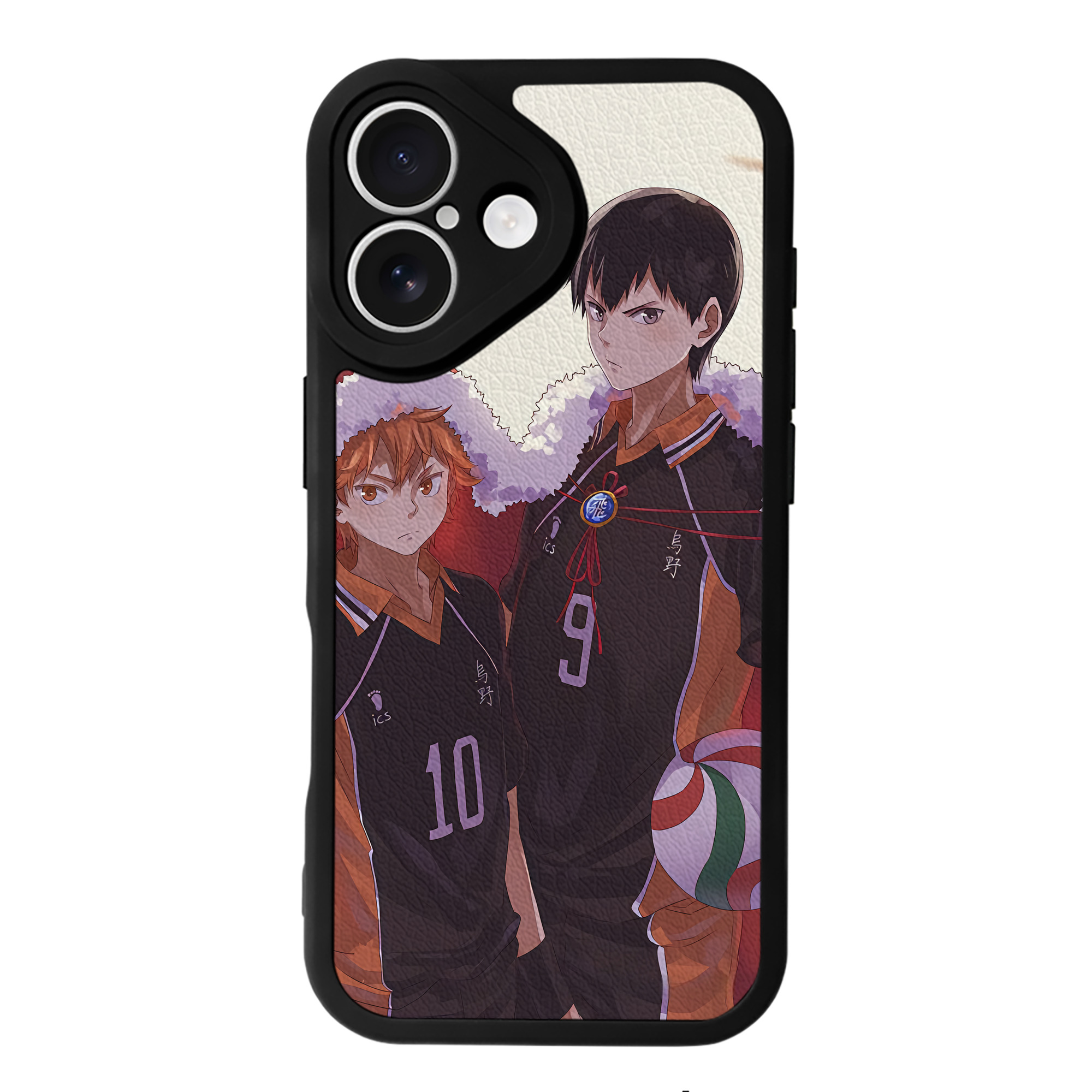 （画像用） ハイキュー!! Haikyu!! 【iPhone 16シリーズ対応】シリコンスマホケース（レザー調） 材質：シリコン